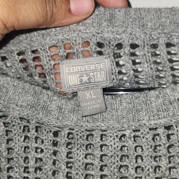 Converse Size XL Sweater Grey - Picture 2 of 3